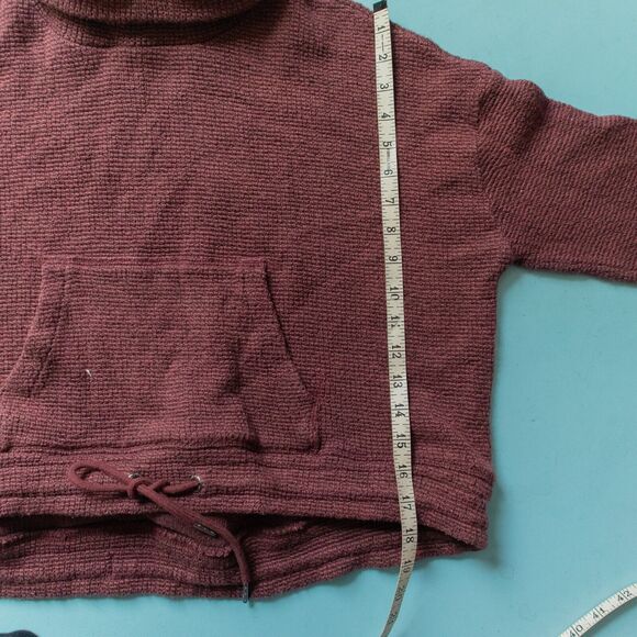 Sweaty Betty Restful Boucle Long Sleeve Mock Neck Cropped Sweatshirt Size XL - Picture 7 of 9